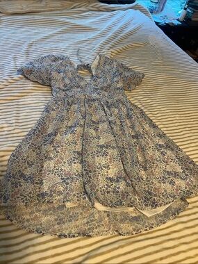 Altar'd State purple and Pink Floral Mini Dress